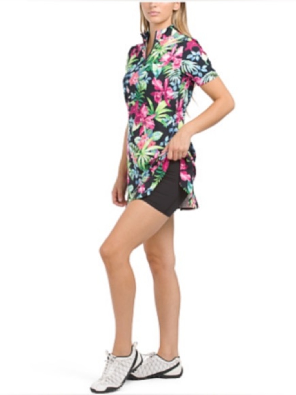 Tommy Bahama Racquet & Paddle Floral Sport Dress Sz Small